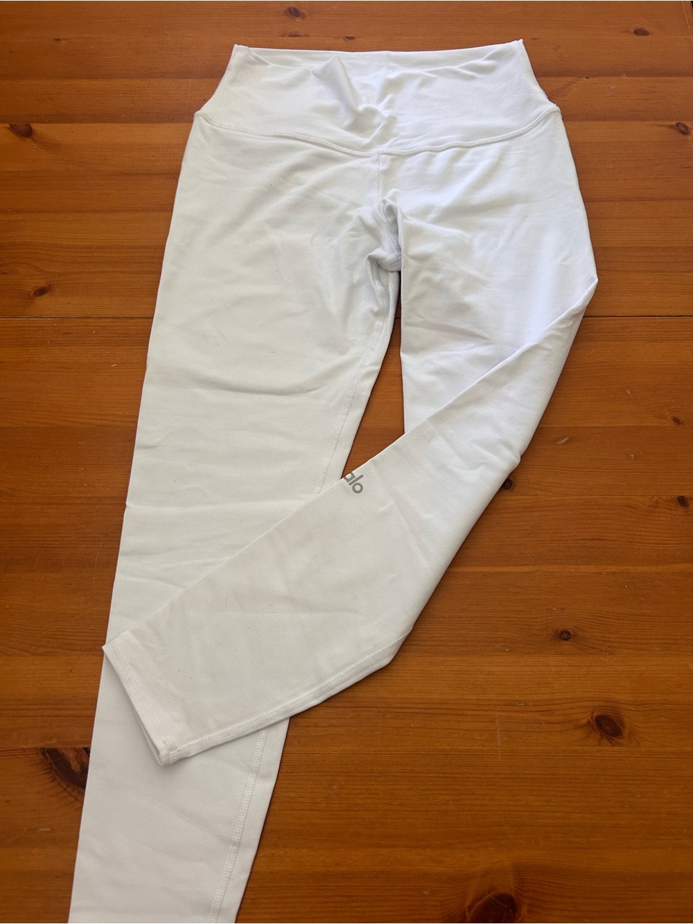 Alo Yoga High Rise White Leggings